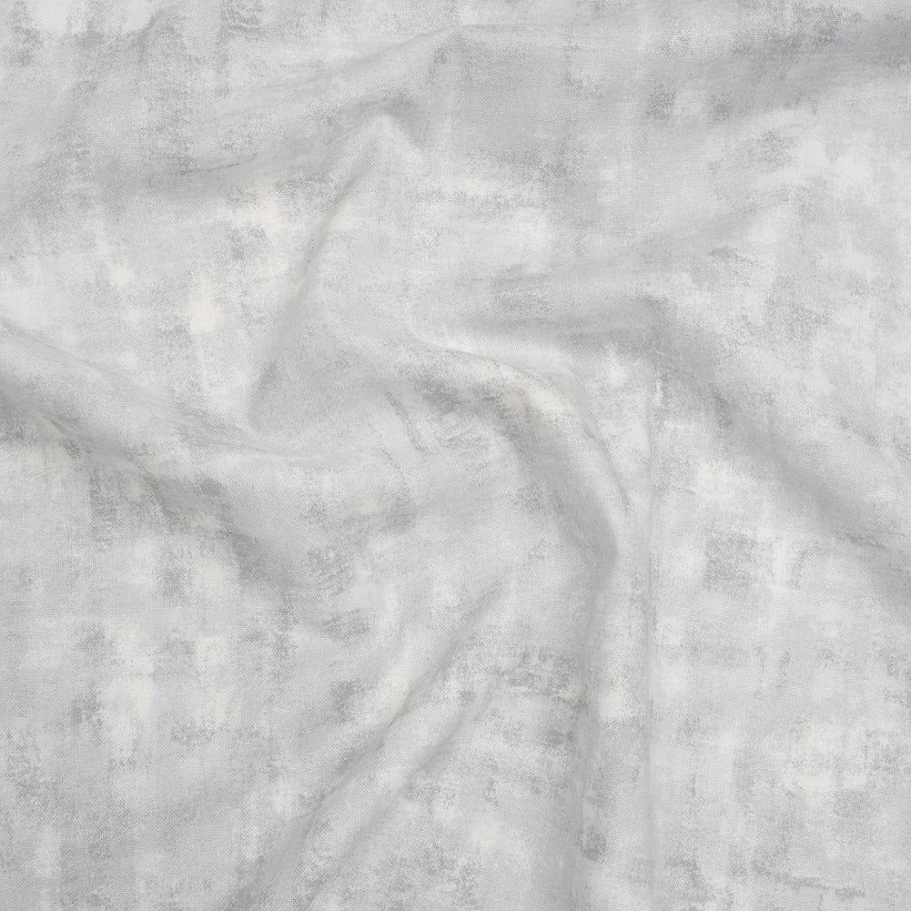 Printed Quilting Cotton by Patrick Lose for Northcott - Pearly White Jazzy Painted Texture - Tonal Trios Collection