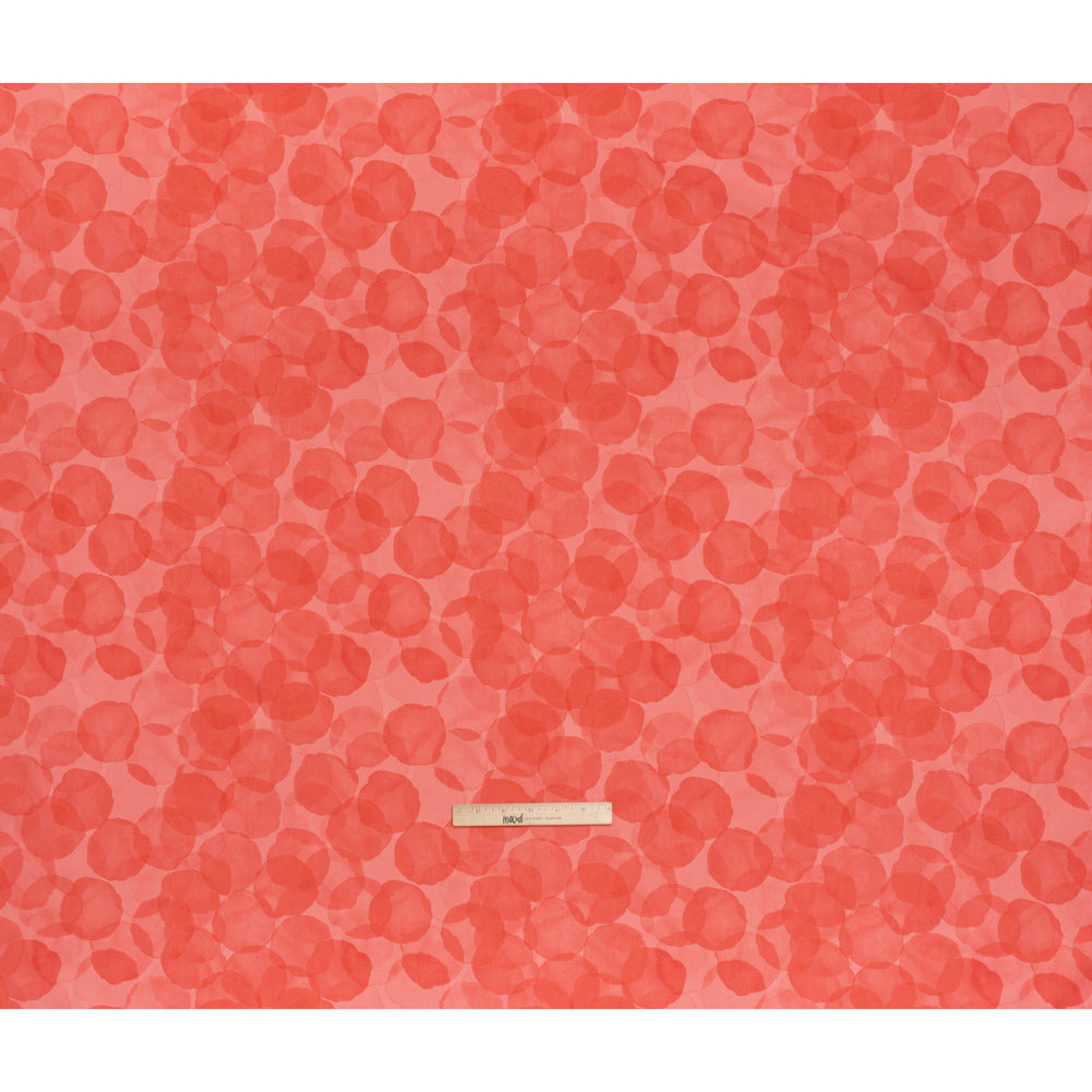 Printed Quilting Cotton by Patrick Lose for Northcott - Cherry Juicy Watercolor Circles - Tonal Trios Collection - Full