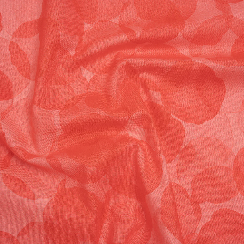 Printed Quilting Cotton by Patrick Lose for Northcott - Cherry Juicy Watercolor Circles - Tonal Trios Collection