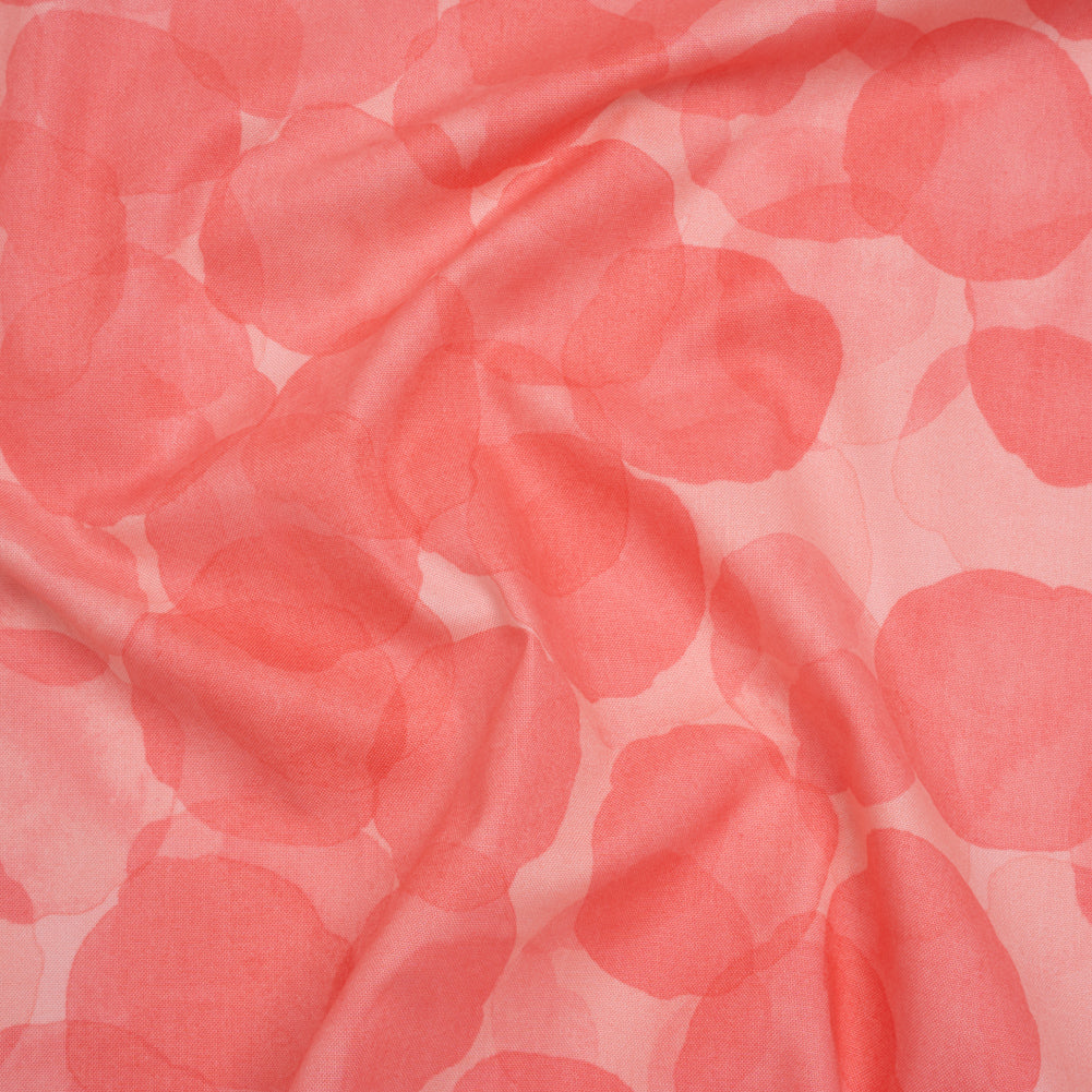 Printed Quilting Cotton by Patrick Lose for Northcott - Pink Lemonade Juicy Watercolor Circles - Tonal Trios Collection