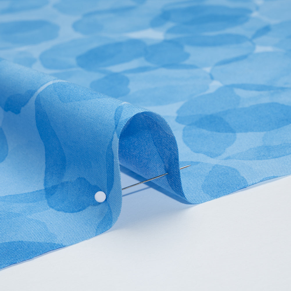 Printed Quilting Cotton by Patrick Lose for Northcott - Blue Curac?ao Juicy Watercolor Circles - Tonal Trios Collection Detail