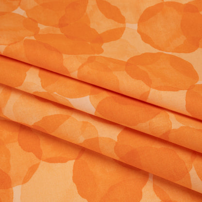 Printed Quilting Cotton by Patrick Lose for Northcott - Orangeade Juicy Watercolor Circles - Tonal Trios Collection