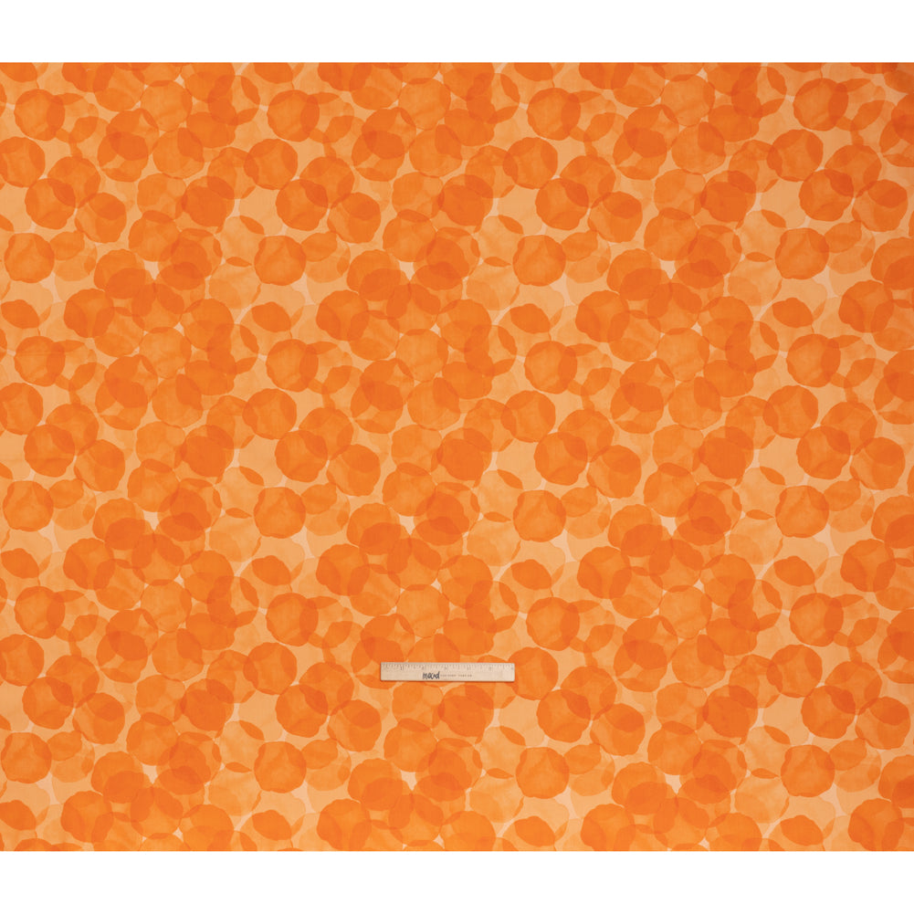 Printed Quilting Cotton by Patrick Lose for Northcott - Orangeade Juicy Watercolor Circles - Tonal Trios Collection - Full