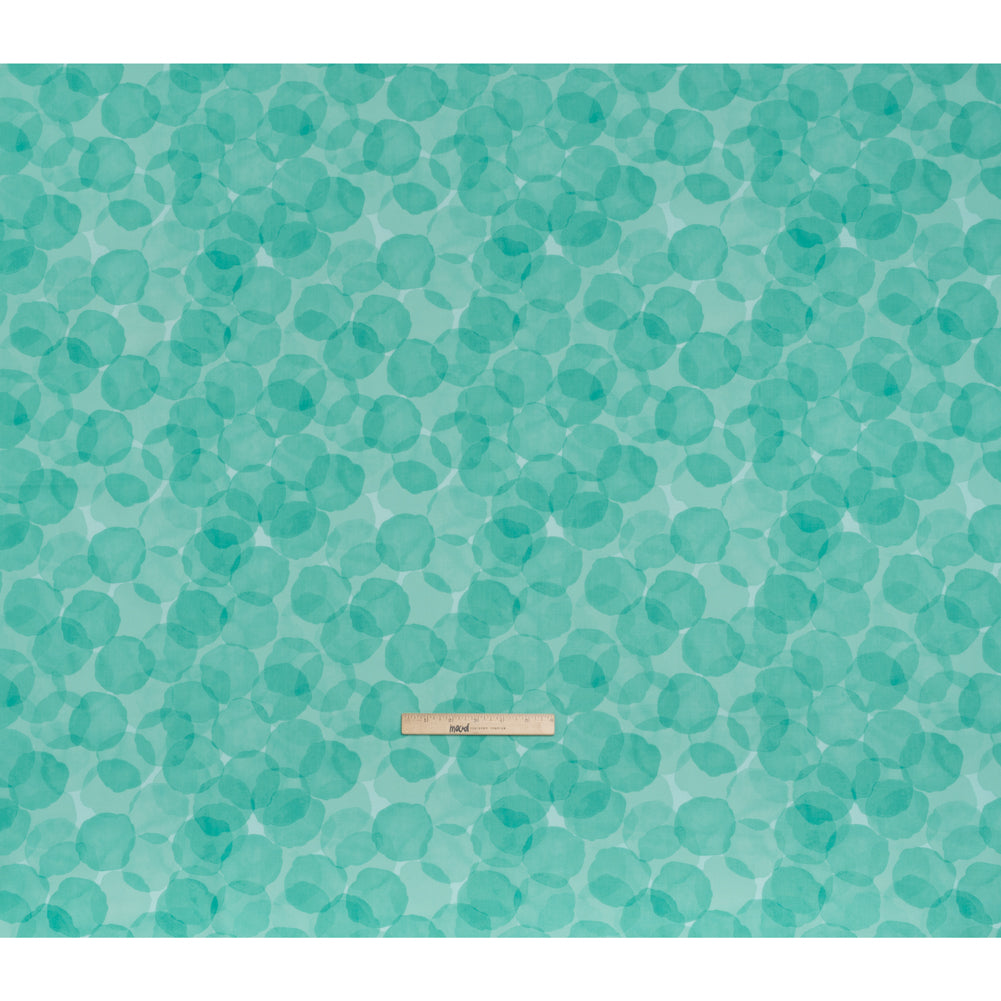 Printed Quilting Cotton by Patrick Lose for Northcott - Sea Spray Juicy Watercolor Circles - Tonal Trios Collection - Full