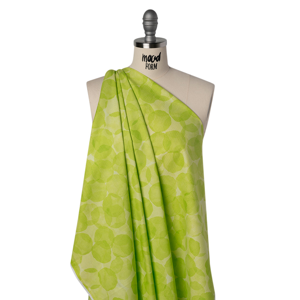 Printed Quilting Cotton by Patrick Lose for Northcott - Pickle Juice Juicy Watercolor Circles - Tonal Trios Collection Drape