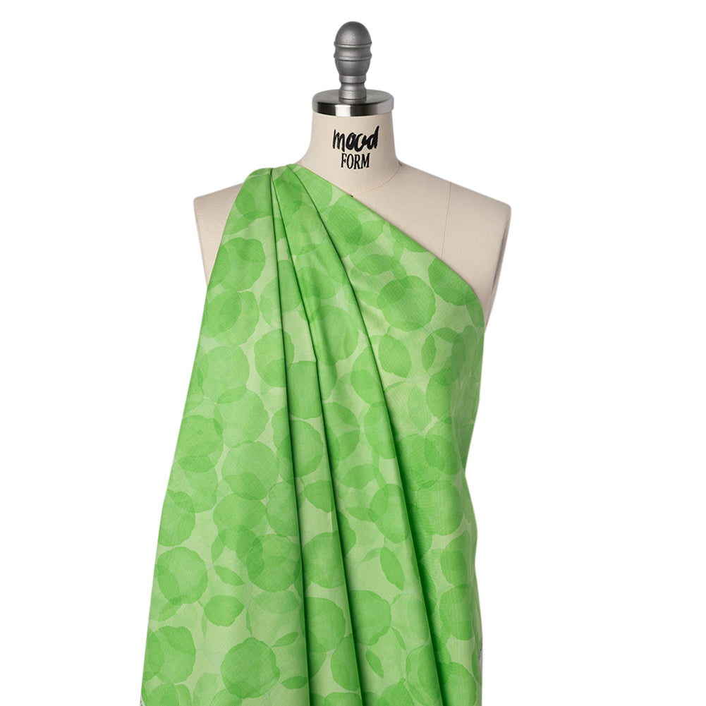 Printed Quilting Cotton by Patrick Lose for Northcott - Chlorophyll Juicy Watercolor Circles - Tonal Trios Collection Drape