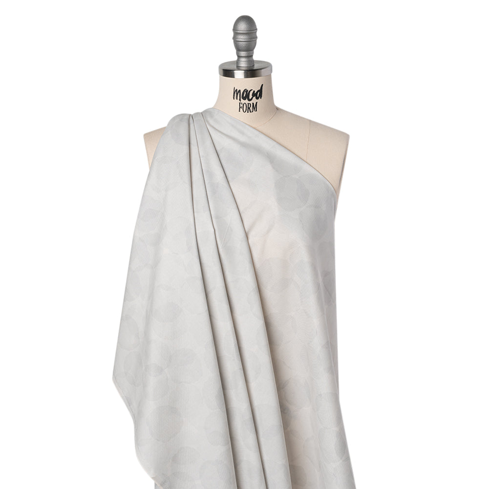 Printed Quilting Cotton by Patrick Lose for Northcott - White Wash Juicy Watercolor Circles - Tonal Trios Collection - Drape