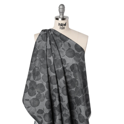 Printed Quilting Cotton by Patrick Lose for Northcott - Ink Juicy Watercolor Circles - Tonal Trios Collection Drape
