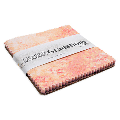 Stonehenge Quilting Cotton Quilting Cotton Chips 5" Square Precuts - Marrakech - Gradations II Collection