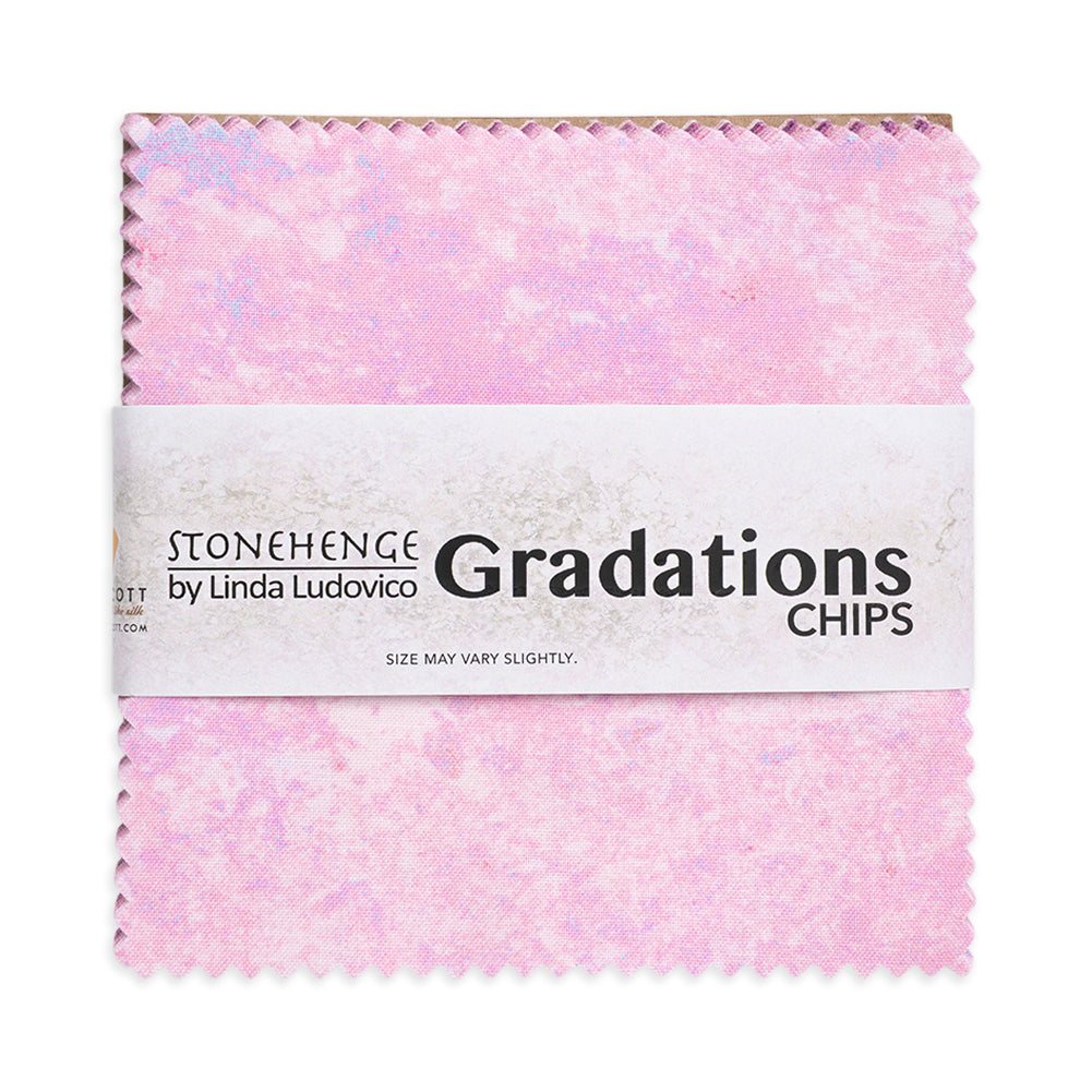 Stonehenge Quilting Cotton Chips 5" Square Precuts - Muse - Gradations II Collection