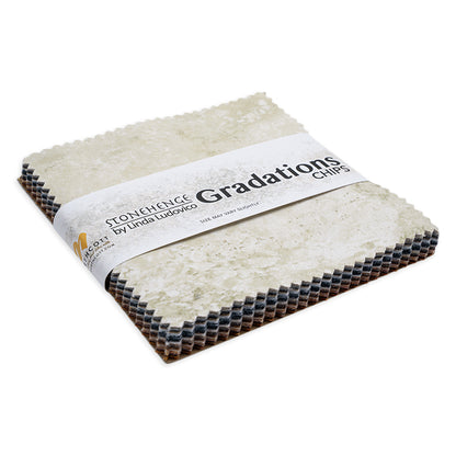 Stonehenge Quilting Cotton Chips 5" Square Precuts - Mineral - Gradations II Collection