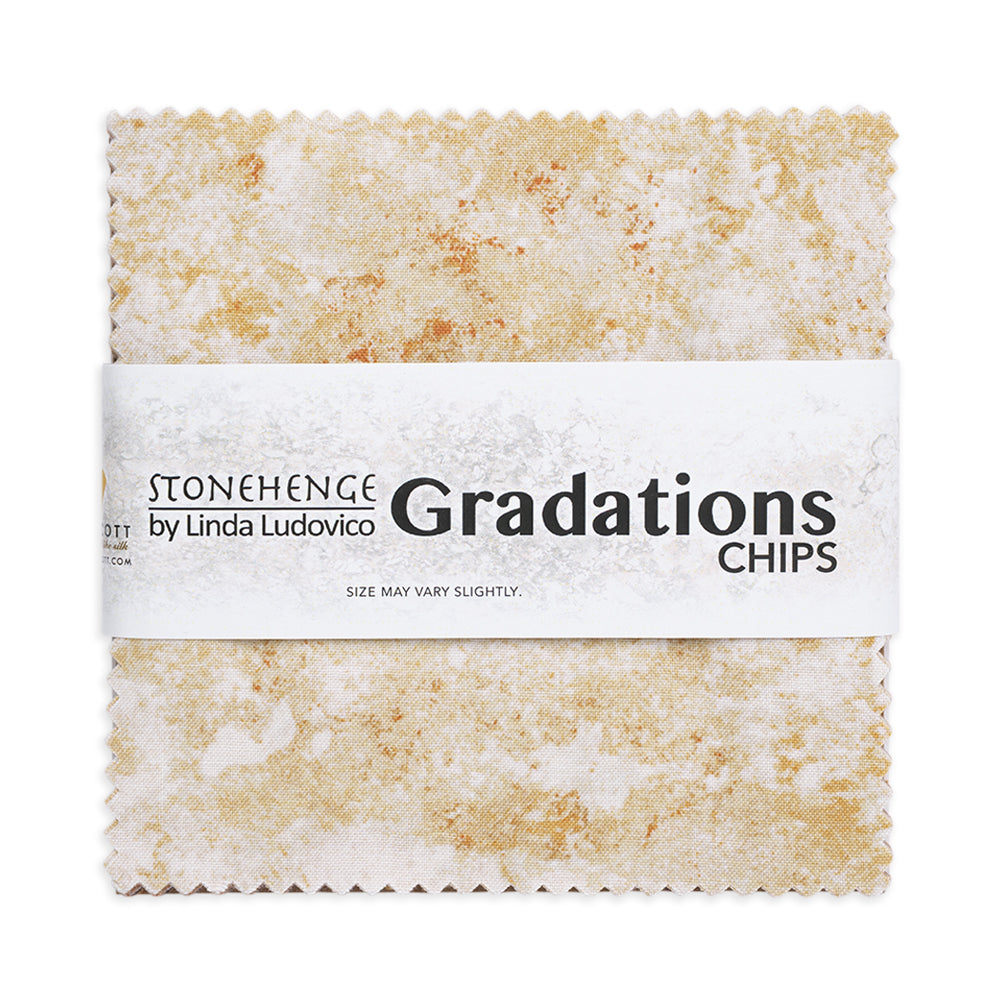 Stonehenge Quilting Cotton Chips 5" Square Precuts - Canyon - Gradations II Collection