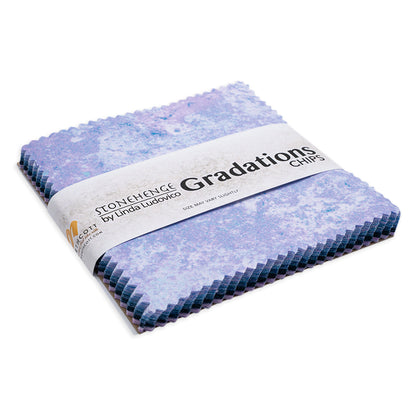 Stonehenge Quilting Cotton Chips 5" Square Precuts - Twilight - Gradations II Collection