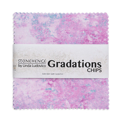 Stonehenge Quilting Cotton Chips 5" Square Precuts - Mystic - Gradations II Collection