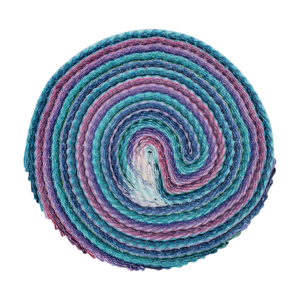 Stonehenge Quilting Cotton Strip Roll 2.5" Strip Precuts - Crystal - Gradations II Collection - Folded