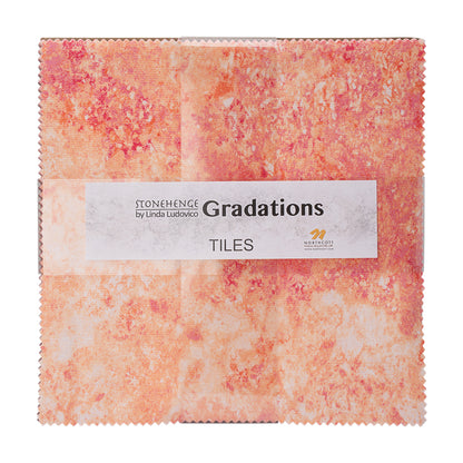 Stonehenge Quilting Cotton Tiles 10" Square Precuts - Marrakech - Gradations II Collection