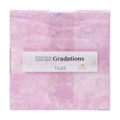 Stonehenge Quilting Cotton Tiles 10" Square Precuts - Muse - Gradations II Collection