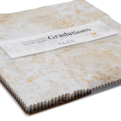 Stonehenge Quilting Cotton Tiles 10" Square Precuts - Iron Ore - Gradations II Collection