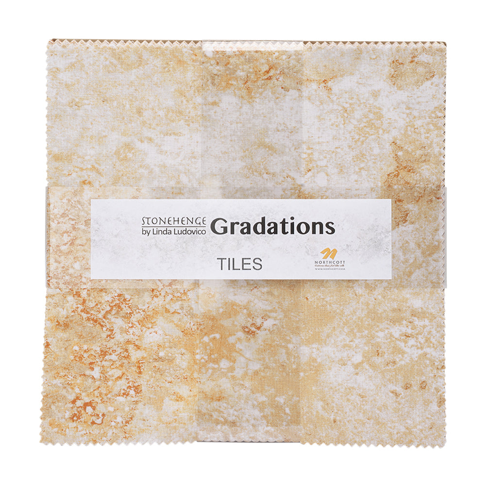 Stonehenge Quilting Cotton Tiles 10" Square Precuts - Canyon - Gradations II Collection