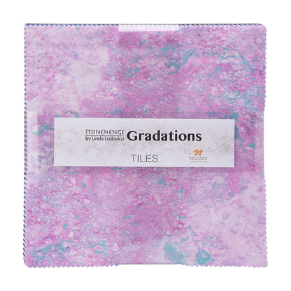 Stonehenge Quilting Cotton Tiles 10" Square Precuts - Mystic - Gradations II Collection
