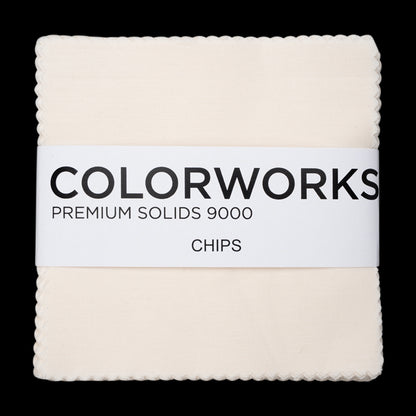 Northcott Quilting Cotton Chips 5" Square Precuts - Eggshell - Colorworks Collection
