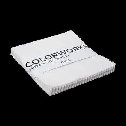 Northcott Quilting Cotton Chips 5" Square Precuts - Snow - Colorworks Collection Folded