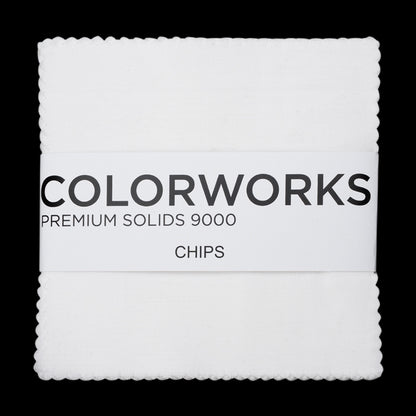 Northcott Quilting Cotton Chips 5" Square Precuts - Snow - Colorworks Collection