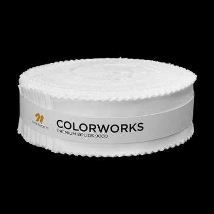 Northcott Quilting Cotton Micro Strips 1.5" Strip Precuts - Superwhite - Colorworks Collection