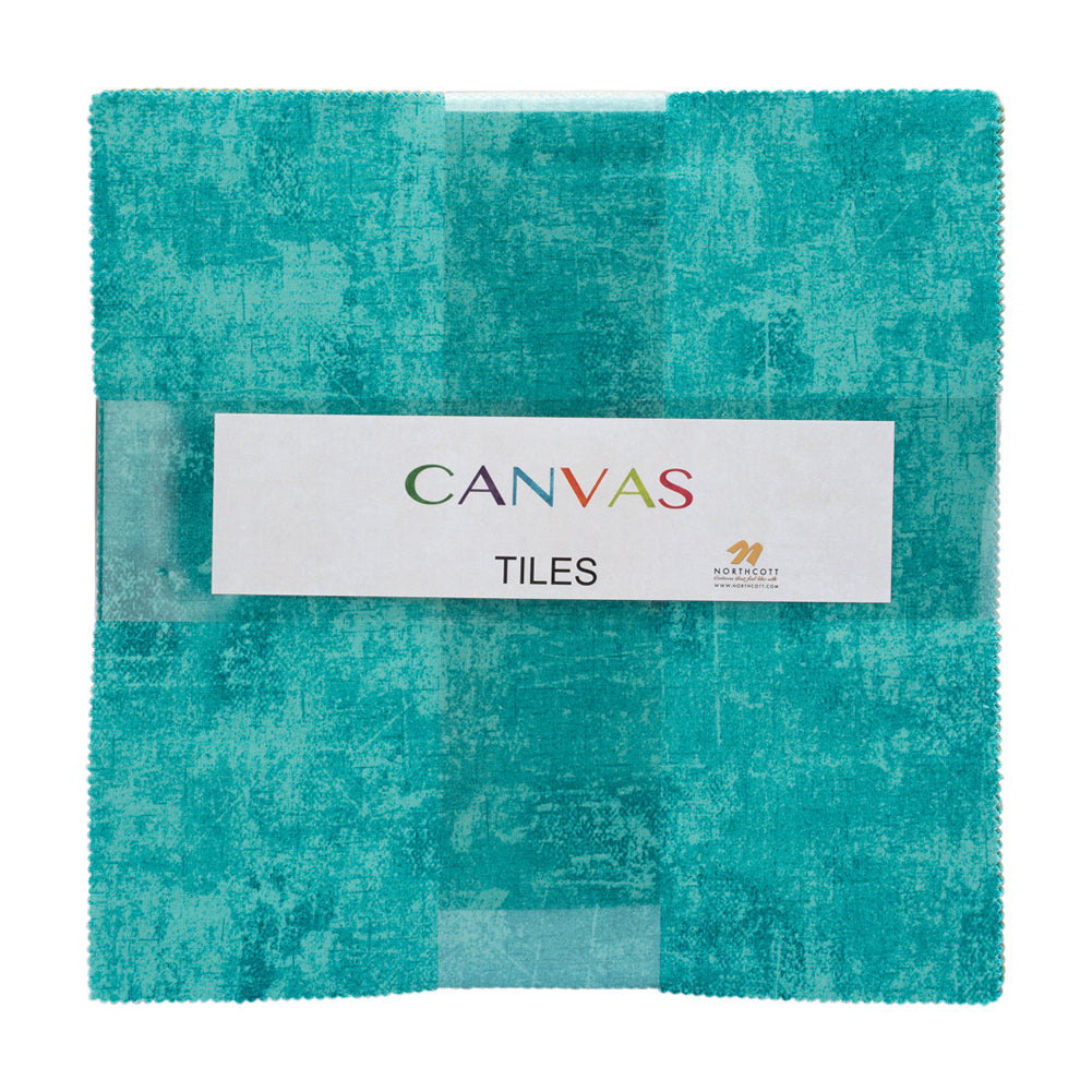 Northcott Quilting Cotton Tiles 10" Square Precuts - Multi - Canvas Collection