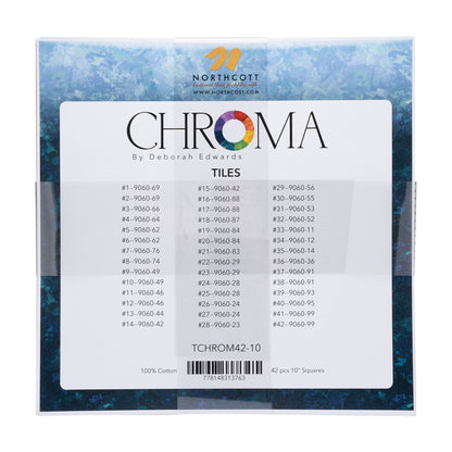 Northcott Quilting Cotton Tiles 10" Square Precuts - Multi - Chroma Collection
