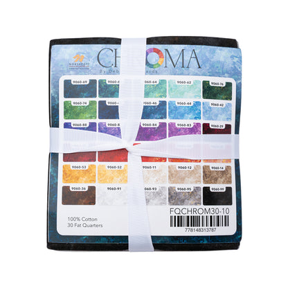 Northcott Quilting Cotton Fat Quarter Bundle Precuts - Multi 30pc - Chroma Collection Detail