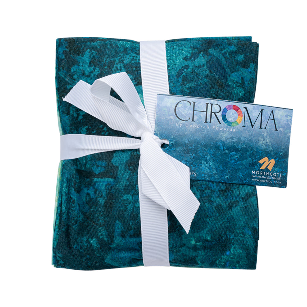 Northcott Quilting Cotton Fat Quarter Bundle Precuts - Multi 30pc - Chroma Collection