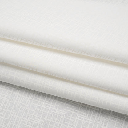 Printed Quilting Cotton by Patrick Lose for Northcott - White on White Open Weave - Basically Black & White Collection