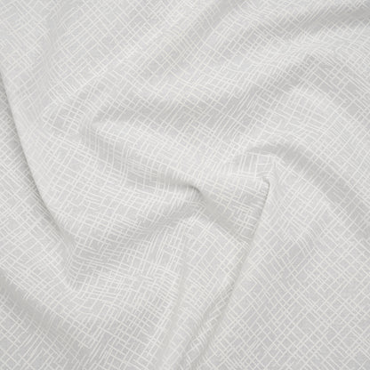 Printed Quilting Cotton by Patrick Lose for Northcott - White on White Open Weave - Basically Black & White Collection