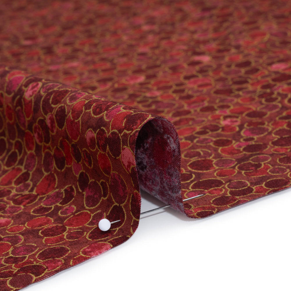 Metallic Printed Quilting Cotton by Northcott - Tutti Fruiti Polka Dot Confetti - Shimmer Collection Detail