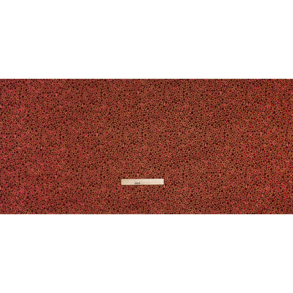Metallic Printed Quilting Cotton by Northcott - Tutti Fruiti Polka Dot Confetti - Shimmer Collection - Full