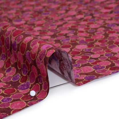 Metallic Printed Quilting Cotton by Northcott - Bubble Gum Polka Dot Confetti - Shimmer Collection Detail