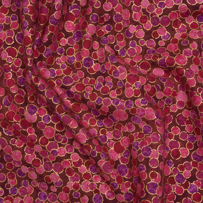 Metallic Printed Quilting Cotton by Northcott - Bubble Gum Polka Dot Confetti - Shimmer Collection
