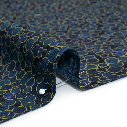 Metallic Printed Quilting Cotton by Northcott - Dusk Polka Dot Confetti - Shimmer Collection Detail