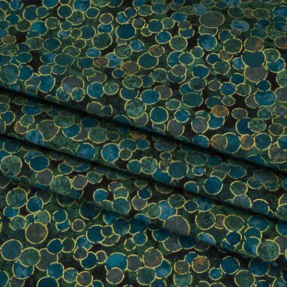 Metallic Printed Quilting Cotton by Northcott - Dawn Polka Dot Confetti - Shimmer Collection Folded