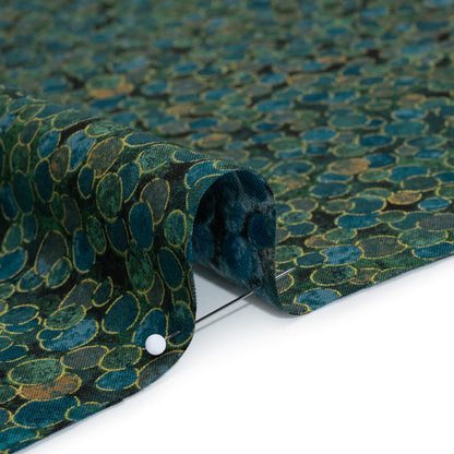 Metallic Printed Quilting Cotton by Northcott - Dawn Polka Dot Confetti - Shimmer Collection Detail