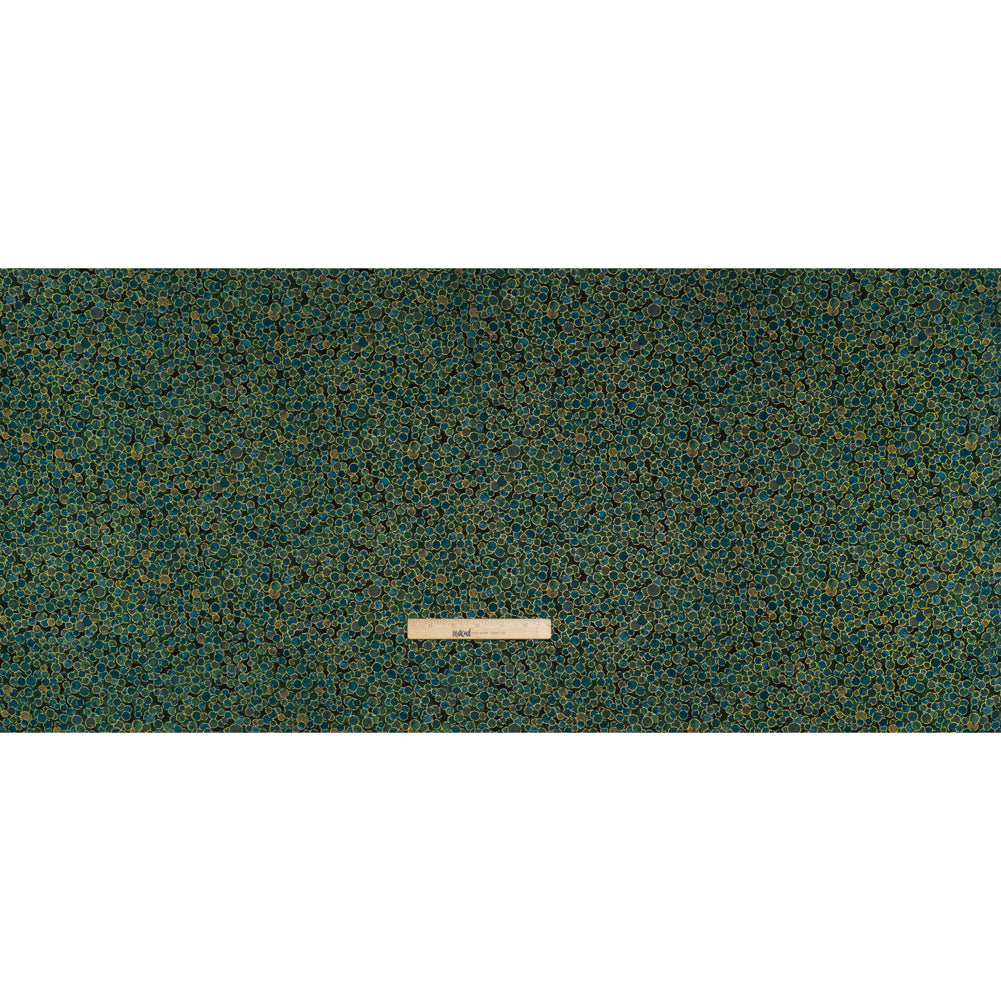 Metallic Printed Quilting Cotton by Northcott - Dawn Polka Dot Confetti - Shimmer Collection - Full