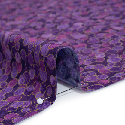 Metallic Printed Quilting Cotton by Northcott - Pansy Polka Dot Confetti - Shimmer Collection Detail