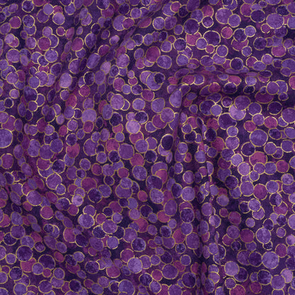 Metallic Printed Quilting Cotton by Northcott - Pansy Polka Dot Confetti - Shimmer Collection