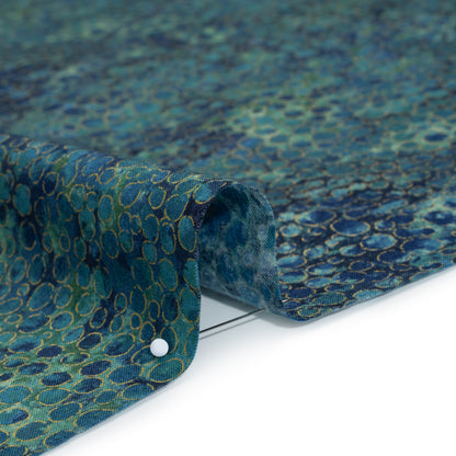 Metallic Printed Quilting Cotton by Northcott - Dusk River Rocks - Shimmer Collection Detail