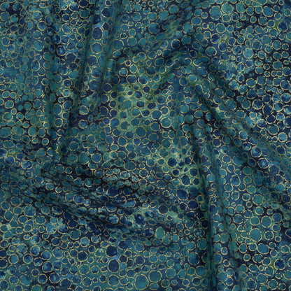 Metallic Printed Quilting Cotton by Northcott - Dusk River Rocks - Shimmer Collection