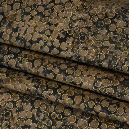Metallic Printed Quilting Cotton by Northcott - Desert Sand River Rocks - Shimmer Collection Folded