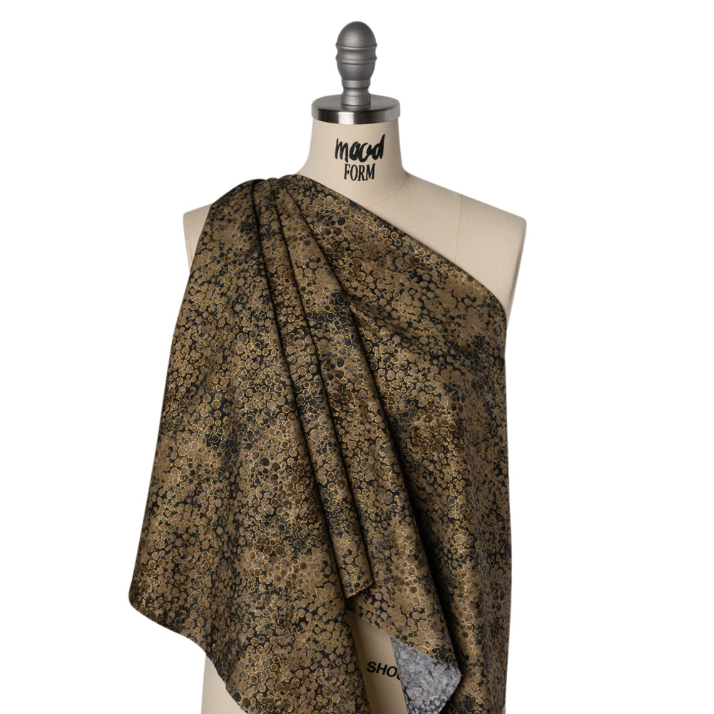 Metallic Printed Quilting Cotton by Northcott - Desert Sand River Rocks - Shimmer Collection Drape
