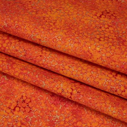 Metallic Printed Quilting Cotton by Northcott - Tutti Fruiti Pebbles - Shimmer Collection Folded