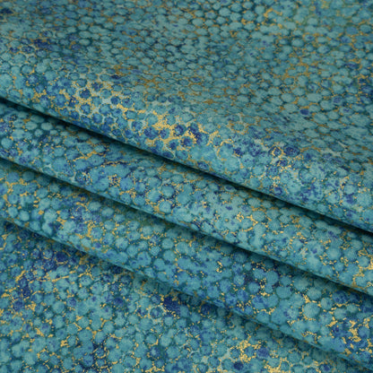 Metallic Printed Quilting Cotton by Northcott - Dusk Pebbles - Shimmer Collection Folded